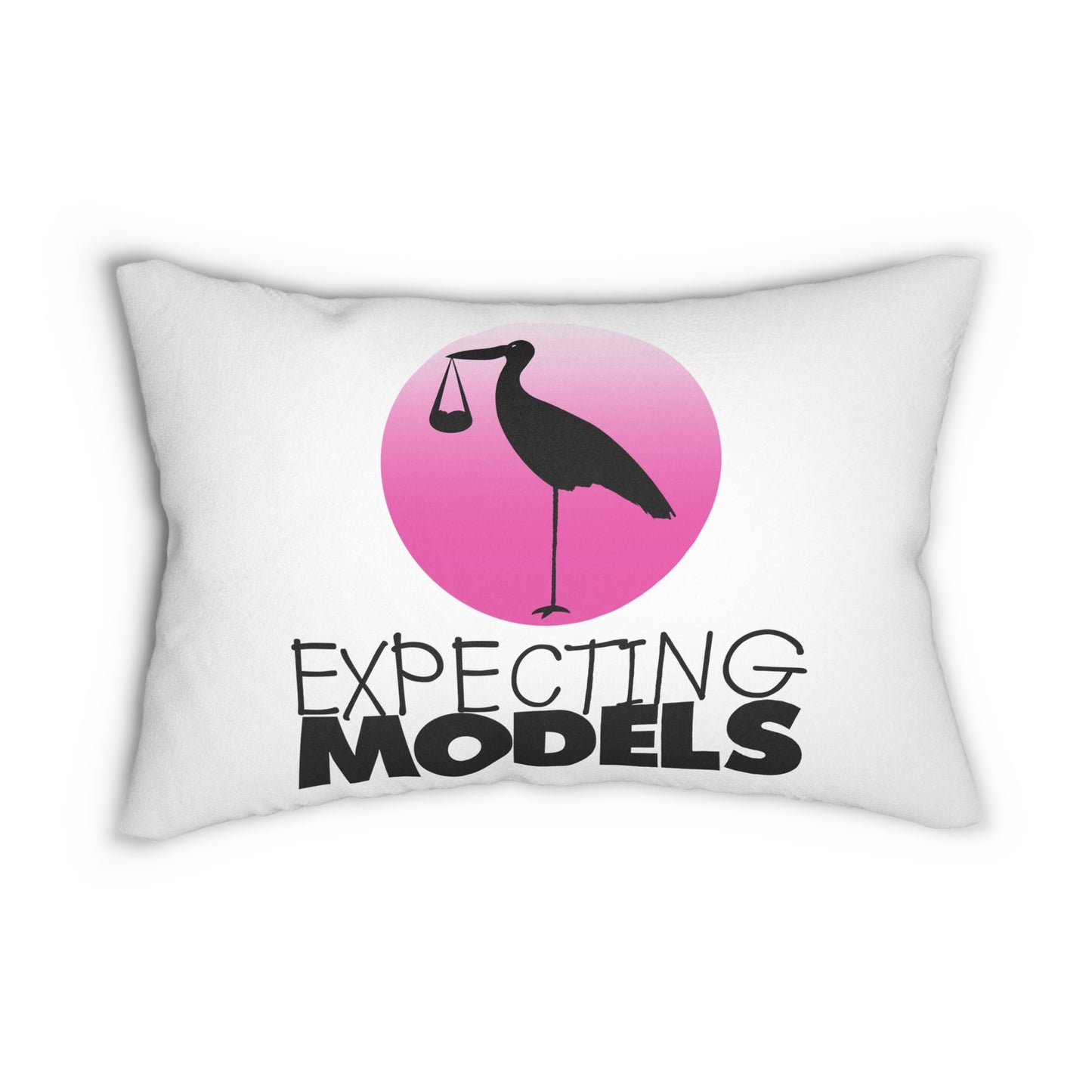 Expecting Models comfortable lumbar pillow