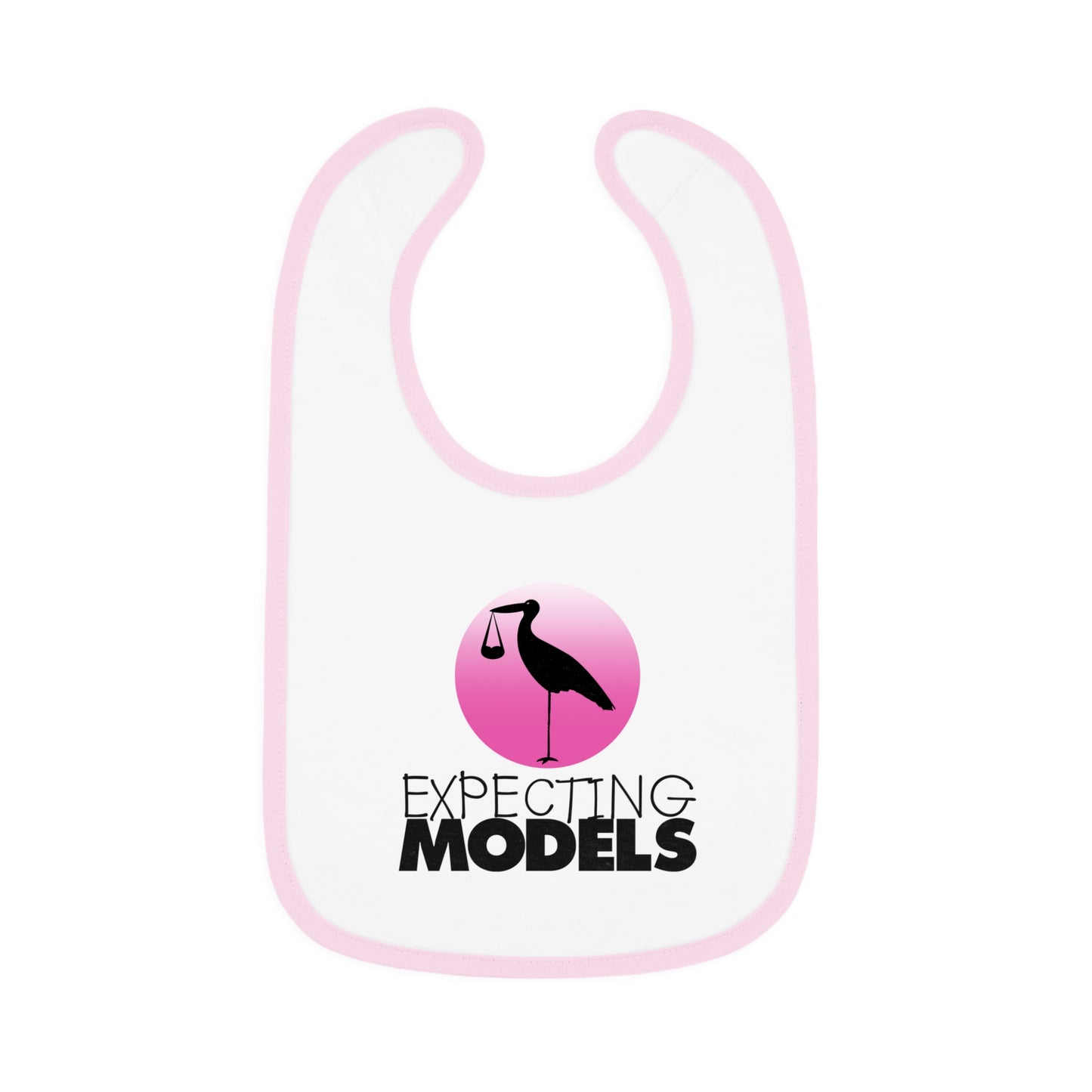Baby Bib, Cute Baby Shower Gift, Expecting Models Bib, Newborn Essentials, Trendy Infant Bib, Unique Baby Gift
