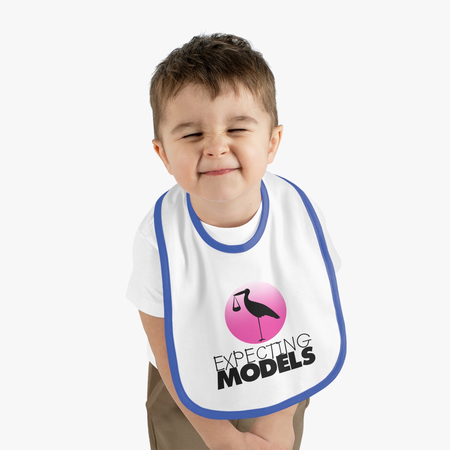 Baby Bib, Cute Baby Shower Gift, Expecting Models Bib, Newborn Essentials, Trendy Infant Bib, Unique Baby Gift
