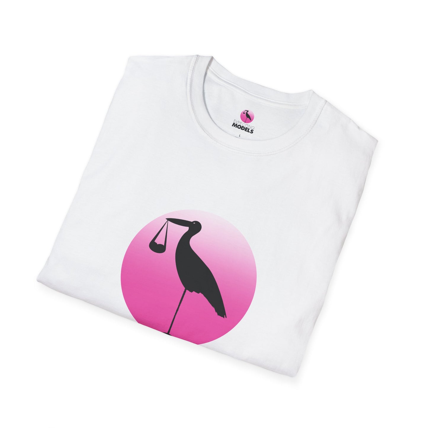 Maternity Gift T-Shirt Expecting Models Stork T-Shirt, Maternity Gift Tee, Baby Shower Shirt