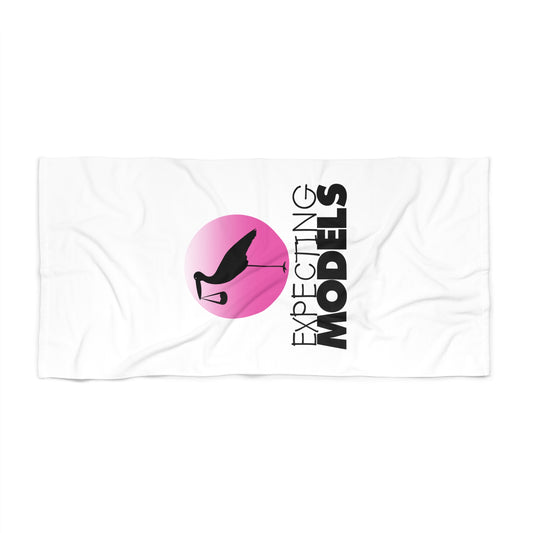Beach Towel - Expecting Models Fun Summer Accessory Poolside Essentials Baby Shower Maternity Celebration Vibrant Towel for Moms