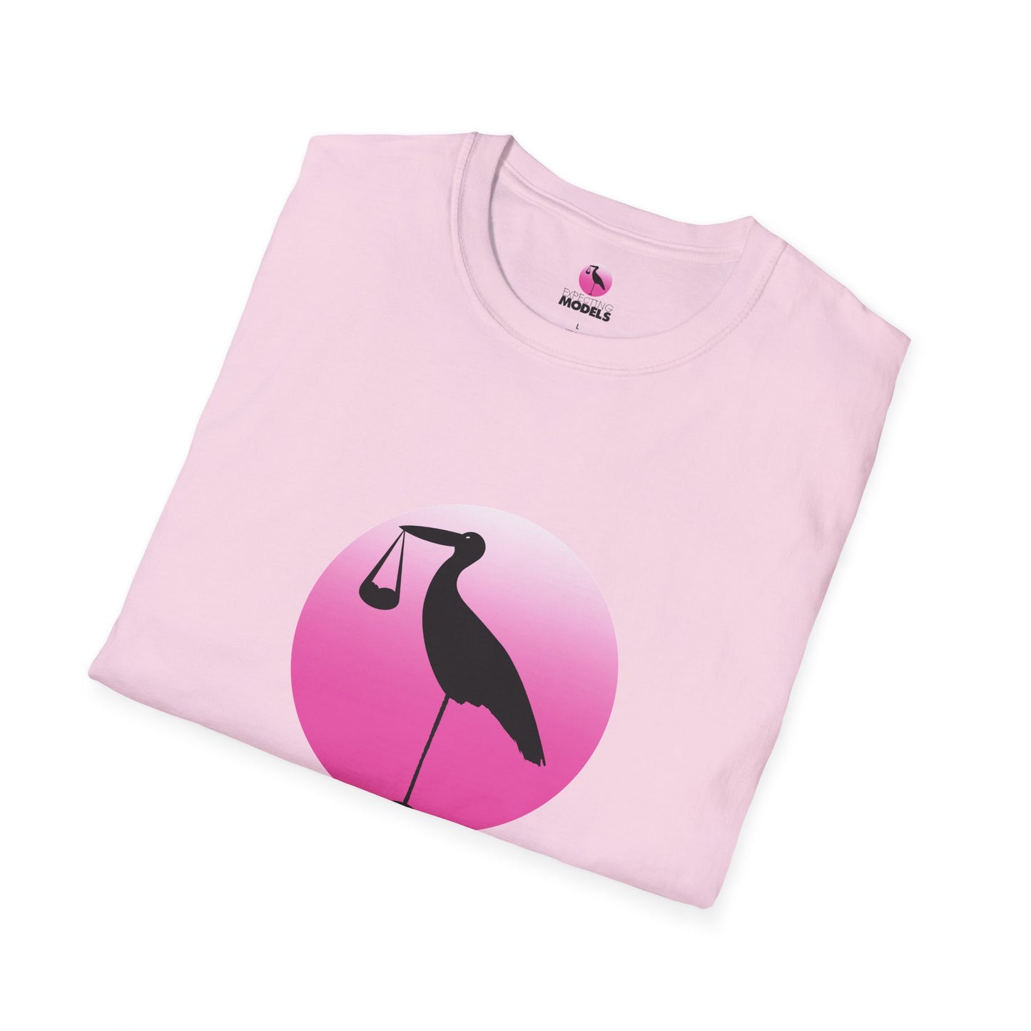 Maternity Gift T-Shirt Expecting Models Stork T-Shirt, Maternity Gift Tee, Baby Shower Shirt