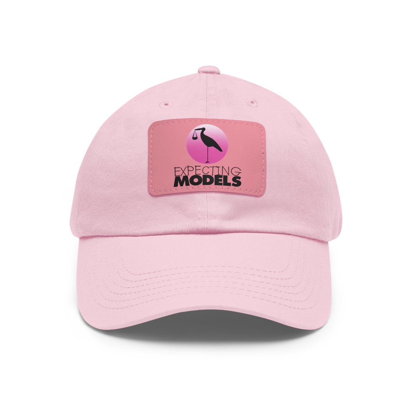 Stylish Dad Hat with Leather Patch for Expecting Models, Trendy Cap, Gift for Expecting Parents, Casual Headwear, Unisex Fashion