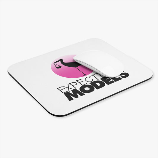 Expecting Models Mouse Pad, Fun Desk Accessory, Baby Shower Gift, Home Office Decor, Stork Design, Unique Gift Idea