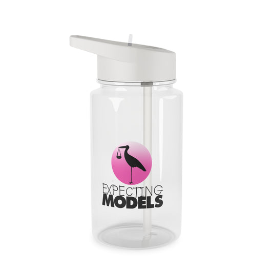 Expecting Models Tritan Water Bottle - Motivational Fitness Hydration, Gym Water Bottle, Unique Gift for Moms, Eco-Friendly Drinkware