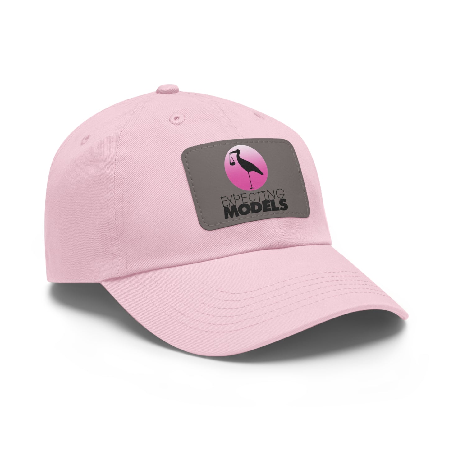 Stylish Dad Hat with Leather Patch for Expecting Models, Trendy Cap, Gift for Expecting Parents, Casual Headwear, Unisex Fashion