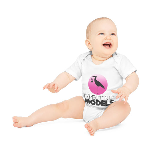 Expecting Models Baby Bodysuit | Cute Organic Infant Outfit for Baby Showers, Newborn Gift, Maternity Celebrations, Gender Reveal