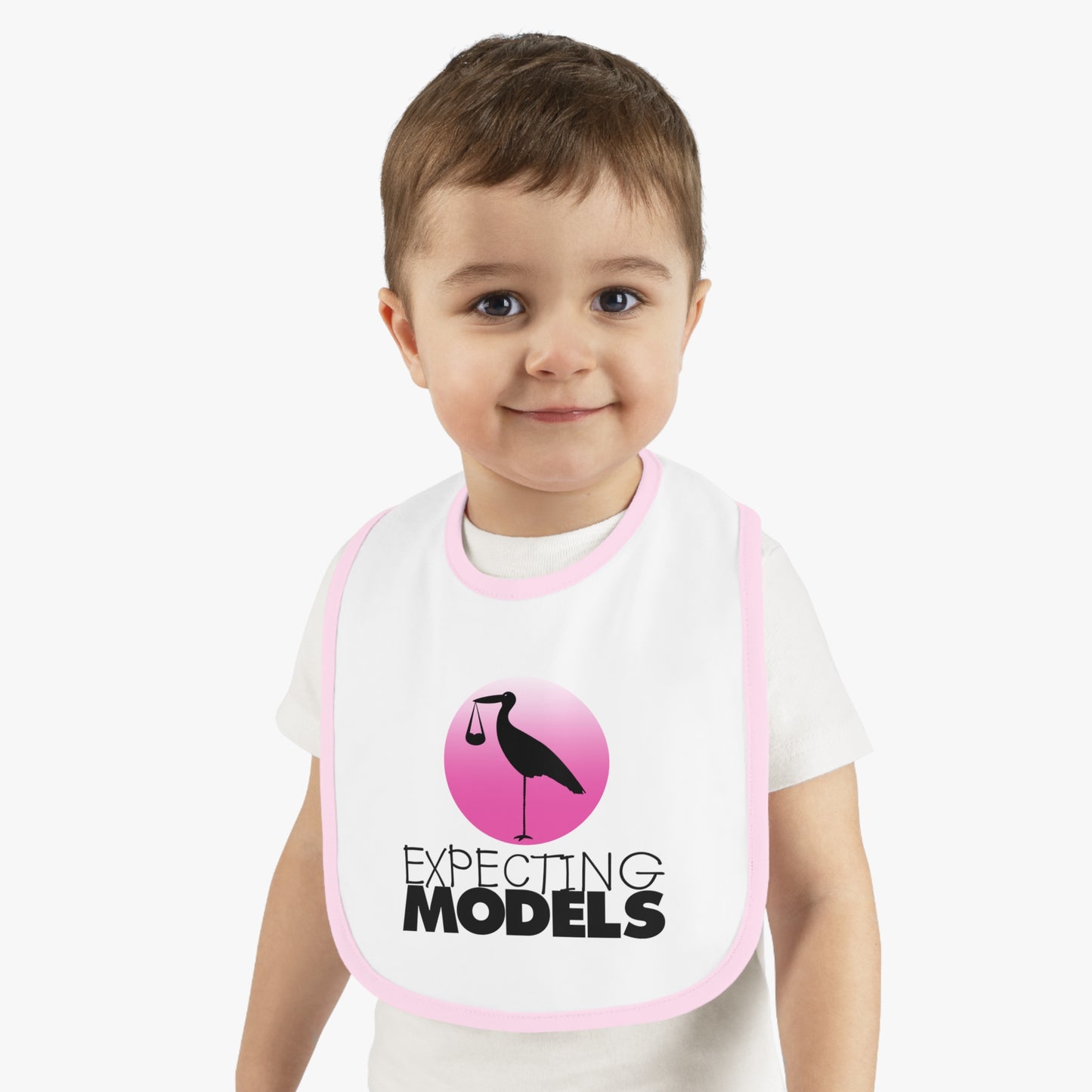 Baby Bib, Cute Baby Shower Gift, Expecting Models Bib, Newborn Essentials, Trendy Infant Bib, Unique Baby Gift
