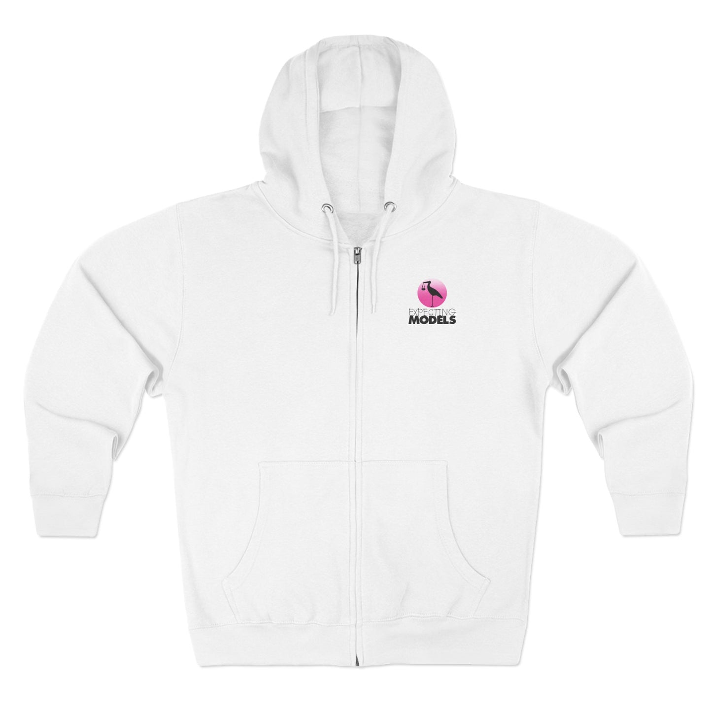Expecting Models Unisex Zip Hoodie | Maternity Wear, Comfortable Sweatshirt, Unique Gift for Moms, Baby Shower Gift, Trendy Streetwear