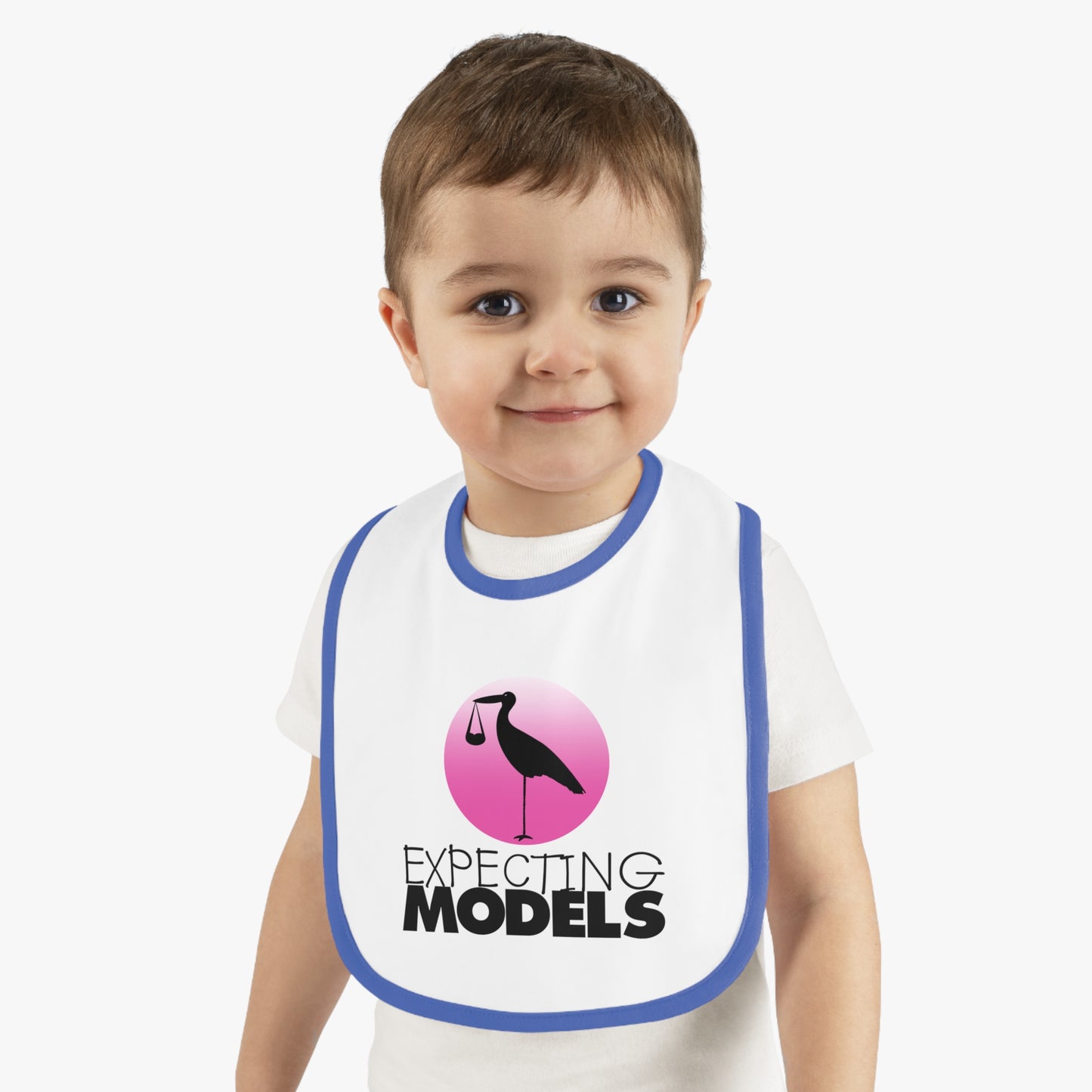 Baby Bib, Cute Baby Shower Gift, Expecting Models Bib, Newborn Essentials, Trendy Infant Bib, Unique Baby Gift