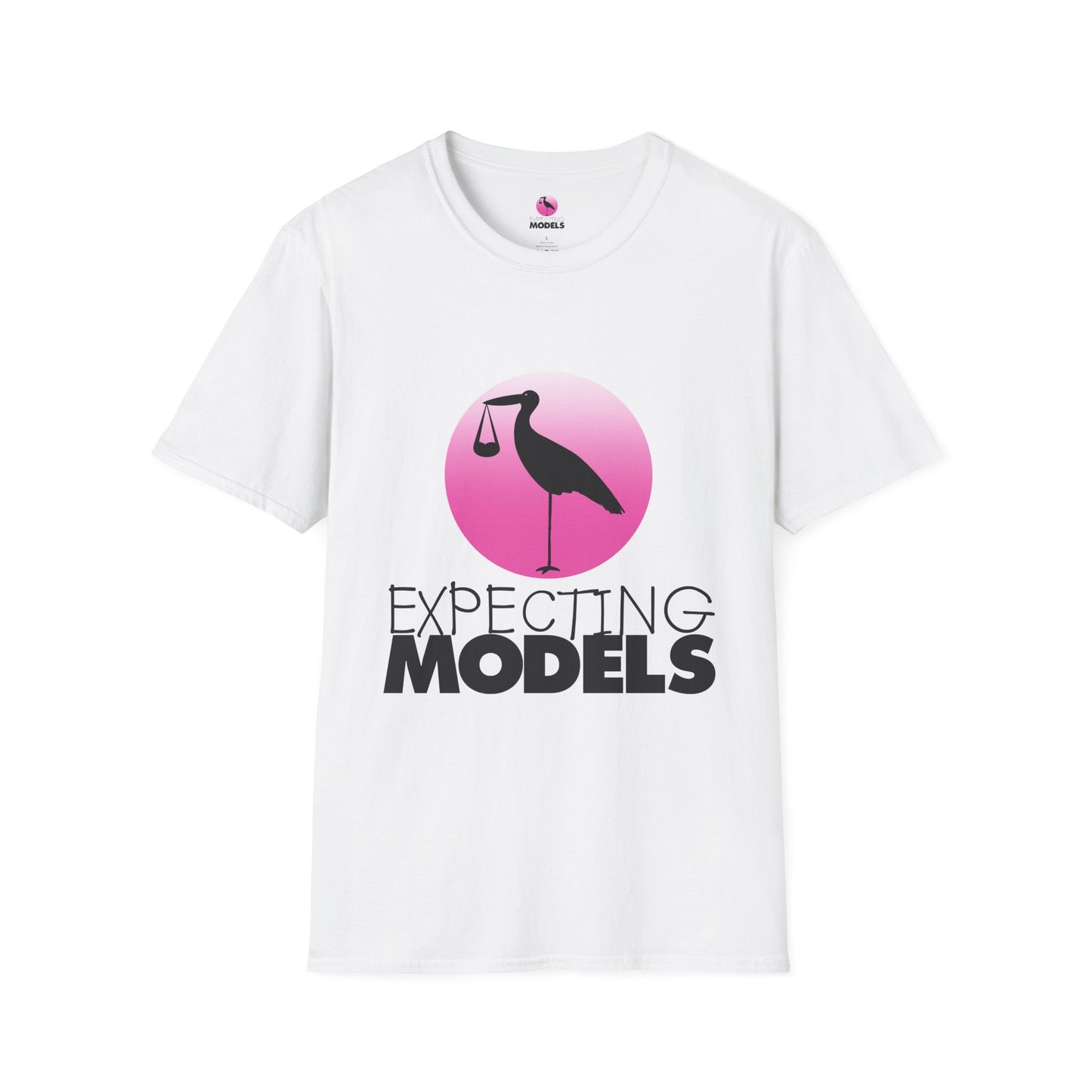 Maternity Gift T-Shirt Expecting Models Stork T-Shirt, Maternity Gift Tee, Baby Shower Shirt