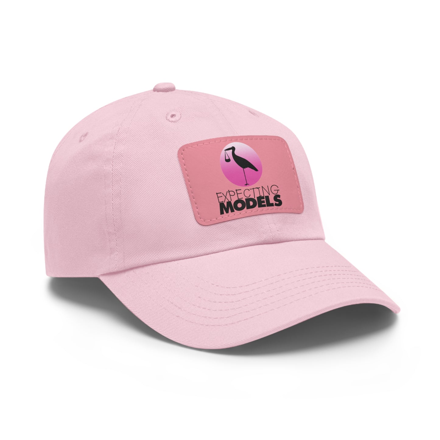 Stylish Dad Hat with Leather Patch for Expecting Models, Trendy Cap, Gift for Expecting Parents, Casual Headwear, Unisex Fashion