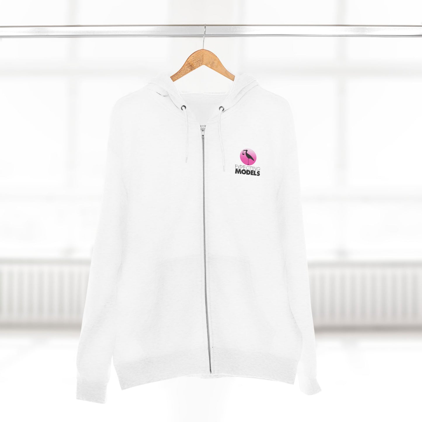 Expecting Models Unisex Zip Hoodie | Maternity Wear, Comfortable Sweatshirt, Unique Gift for Moms, Baby Shower Gift, Trendy Streetwear