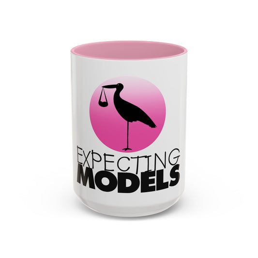 Expecting Models Mug - Colorful Ceramic Coffee Cup for Maternity Gifts, Baby Shower, Expecting Parents, Fun Kitchen Decor